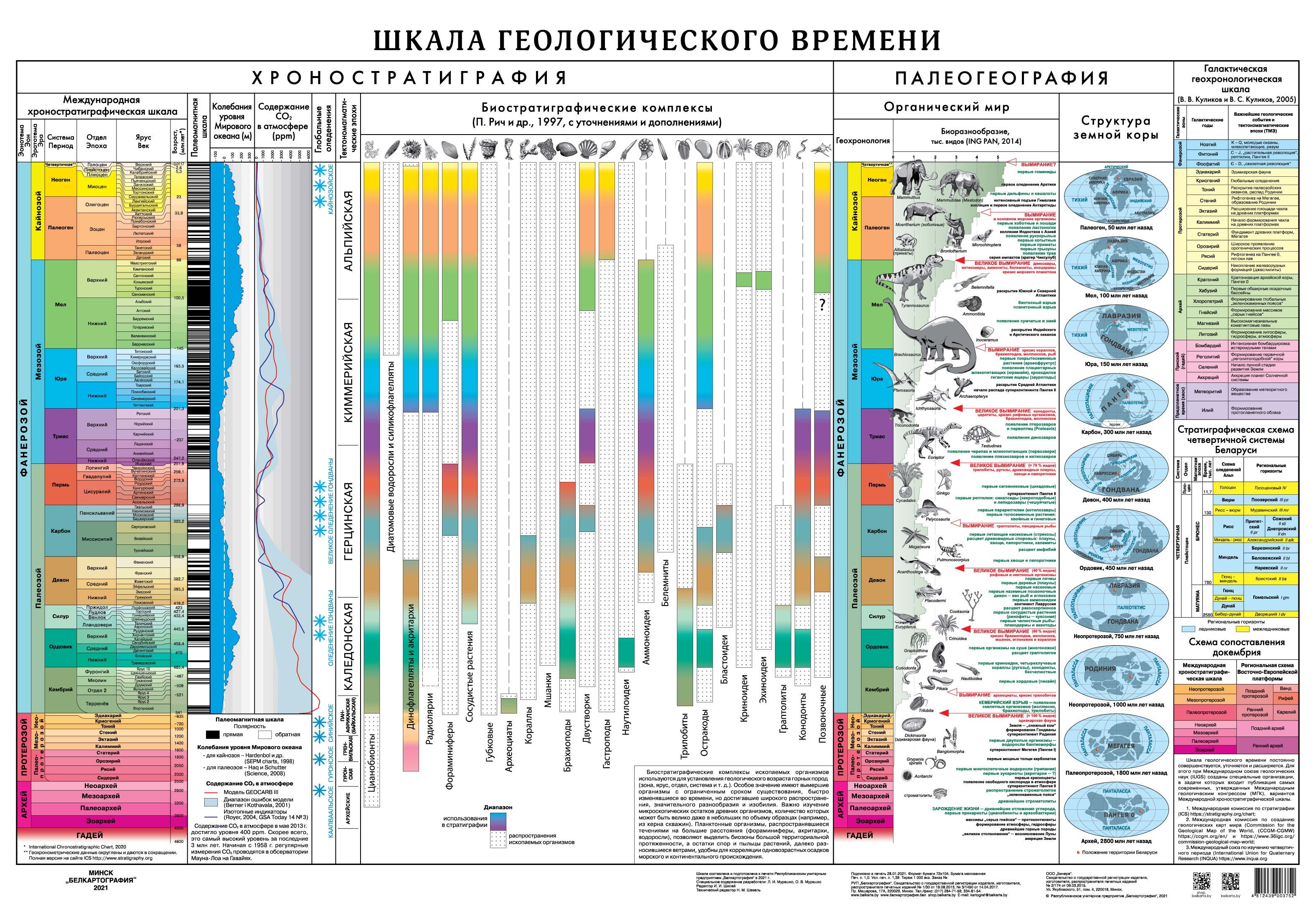 ШКАЛА ГЕОЛОГИЧЕСКОГО ВРЕМЕНИ